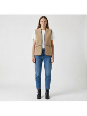 Vintage Barbour Warm Pile Zip In Liner Vest Brown Heritage Workwear Gorpcore